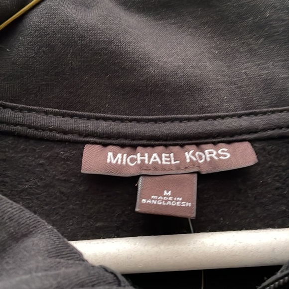 Michael Kors Half Zip Up Sweatshirt jacket top quarter zip long sleeve relaxed - Picture 4 of 8